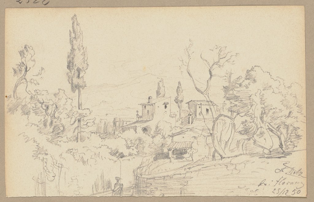 Landscape near Florence, Friedrich Metz