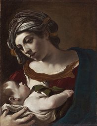 Guercino (Giovanni Francesco Barbieri), Madonna mit Kind, 1621 – 1622