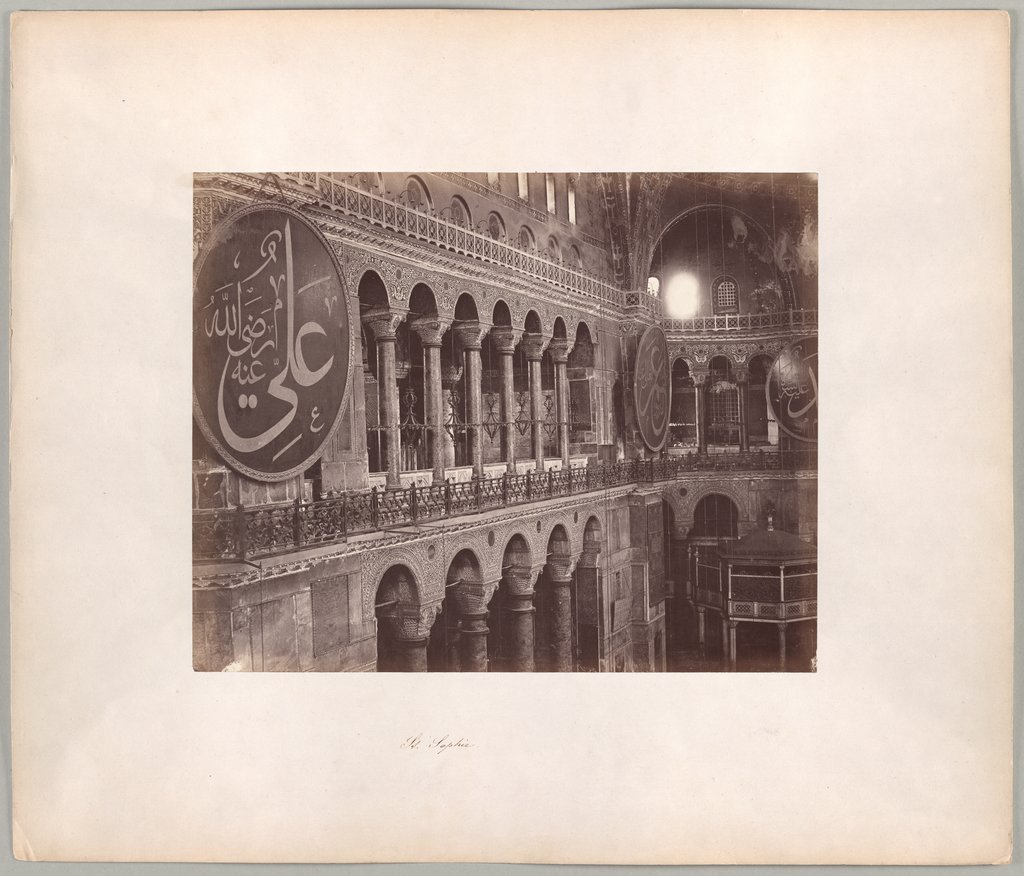 Konstantinopel: Interieur der Hagia Sophia, Abdullah Frères