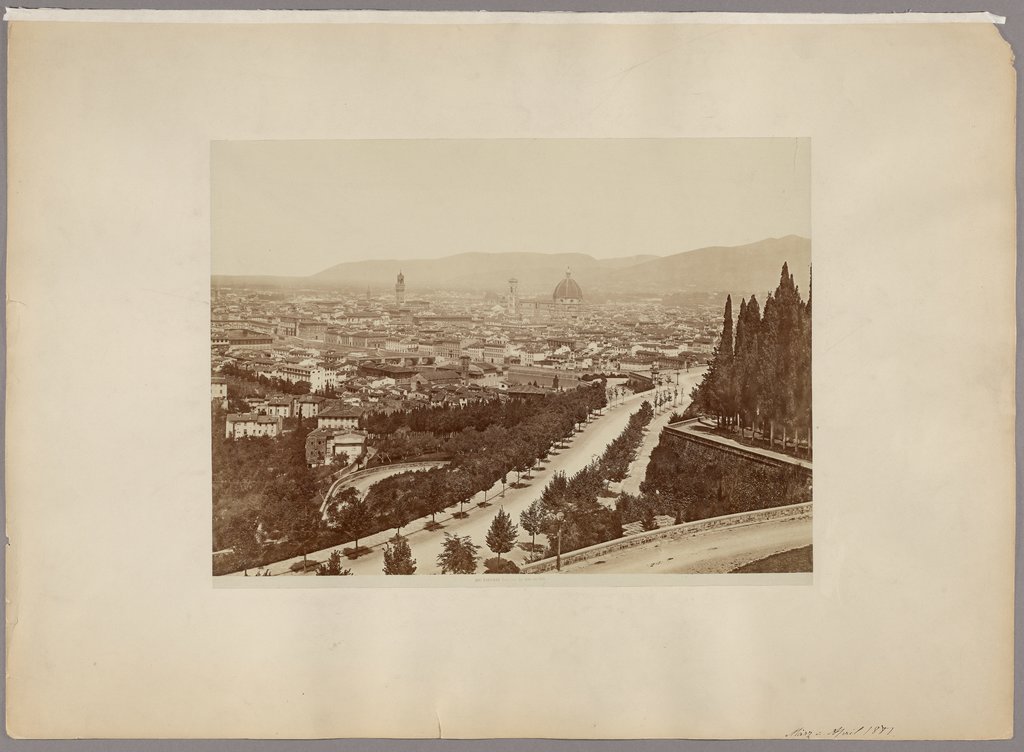 Florenz. Panoramablick auf die Stadt, Fratelli Alinari