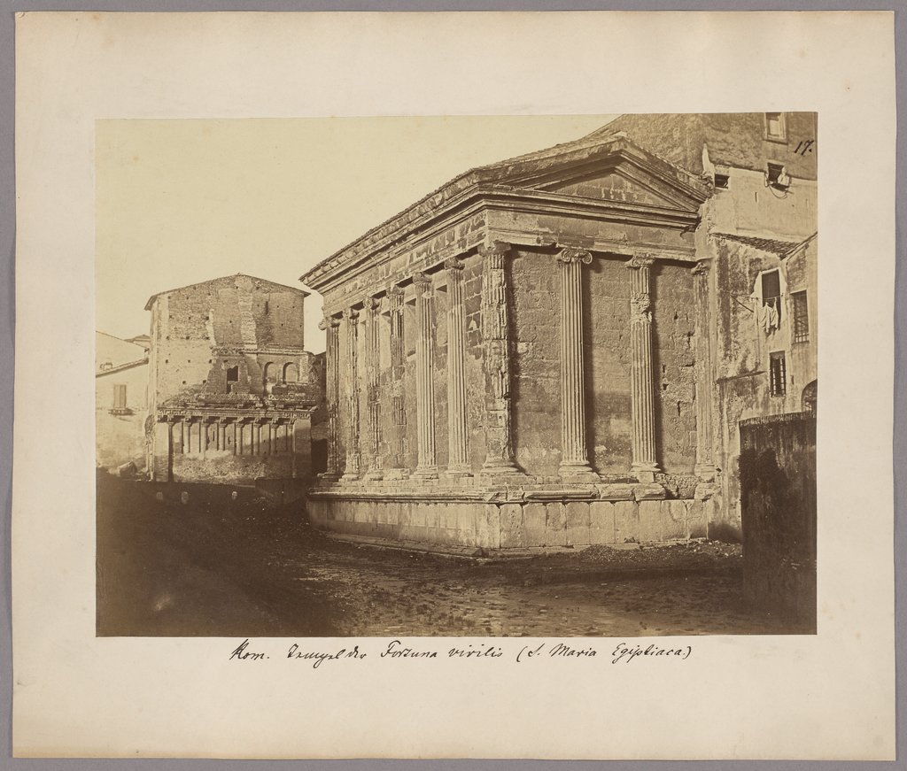Rome: View of the temple of Fortuna virilis, Unknown