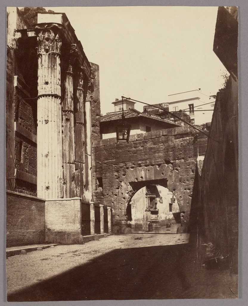 Rom: Arco dei Pantani und Tempel des Mars Ultor, A. De Bonis;   attributed