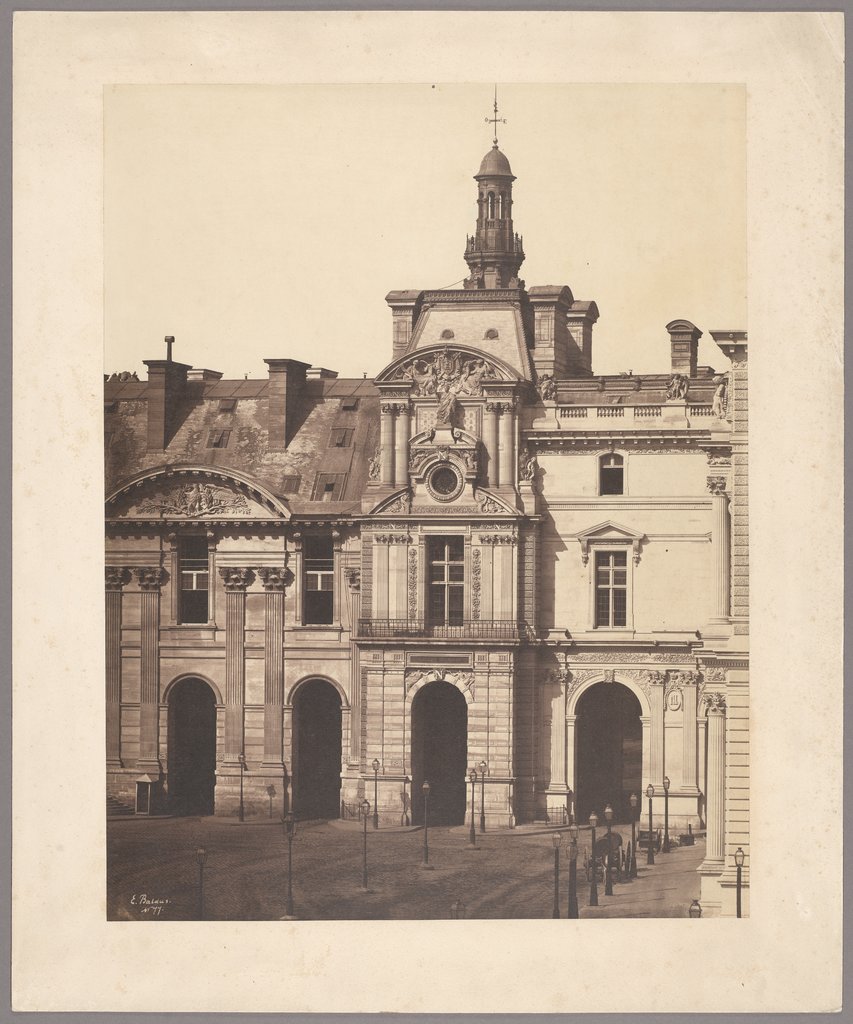 Paris: Der Pavillon de Rohan des Louvre, Édouard Baldus