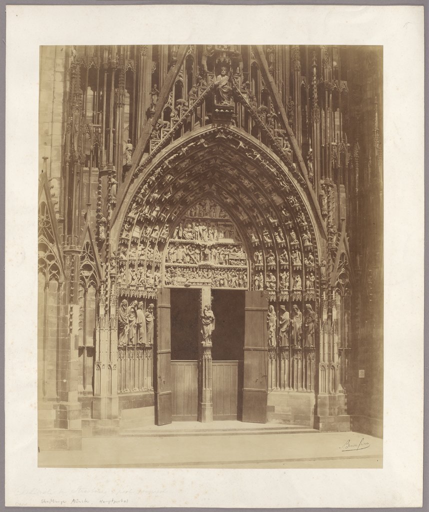 Strasbourg: The main portal of the cathedral, Bisson Frères