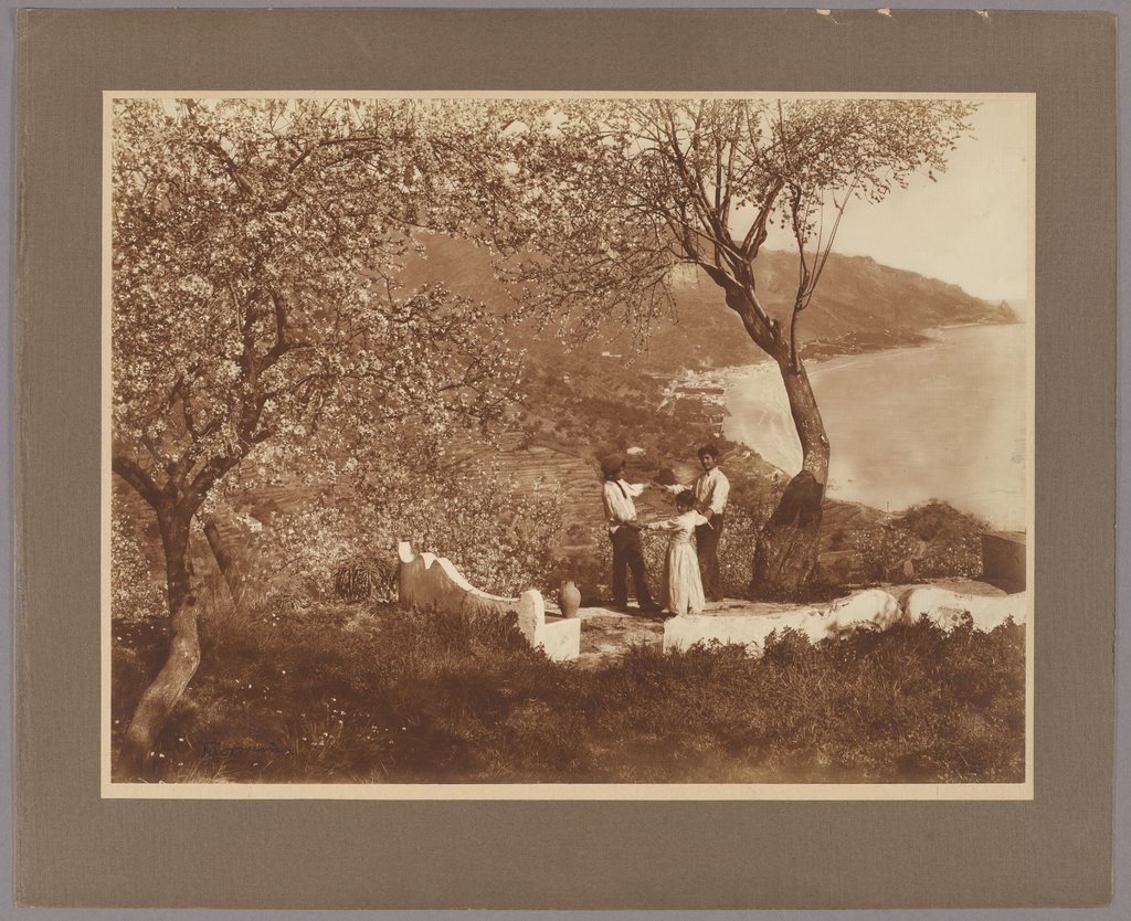Landscape scene above the bay of Taormina, Wilhelm von Gloeden