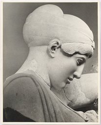 Olympia: Kopf der Braut Deidameia vom Westgiebel des Zeustempels, Walter Hege