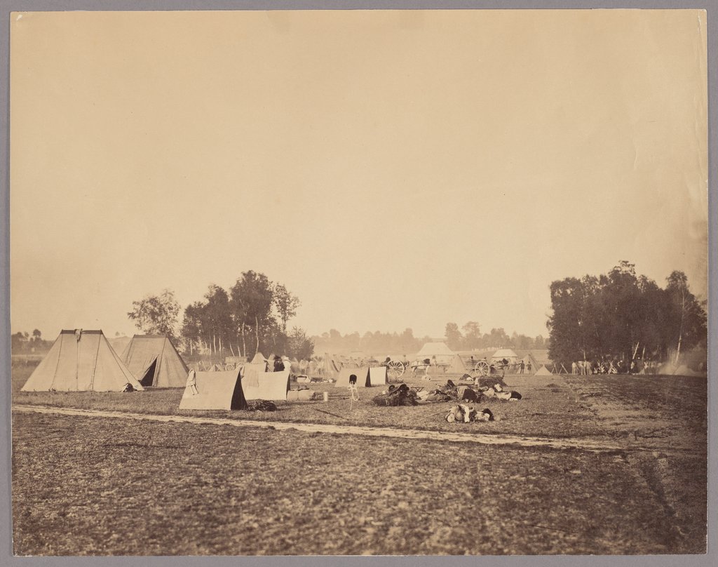Manöver in Châlons-sur-Marne: „Le campement“, Gustave Le Gray