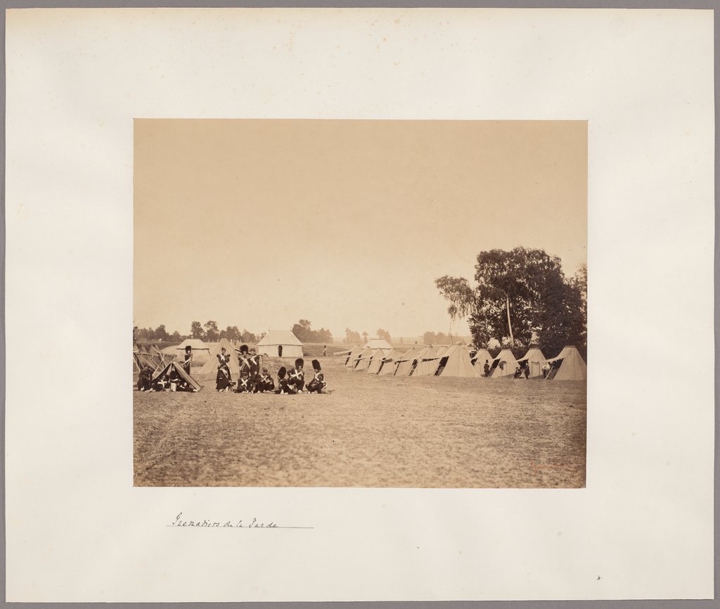 Manoeuvre at Châlons-sur-Marne: "Grenadiers of the Guard", Gustave Le Gray