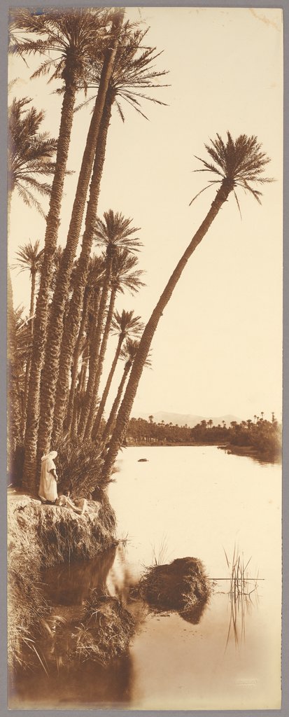 Araber am Flussufer, Rudolf Franz Lehnert