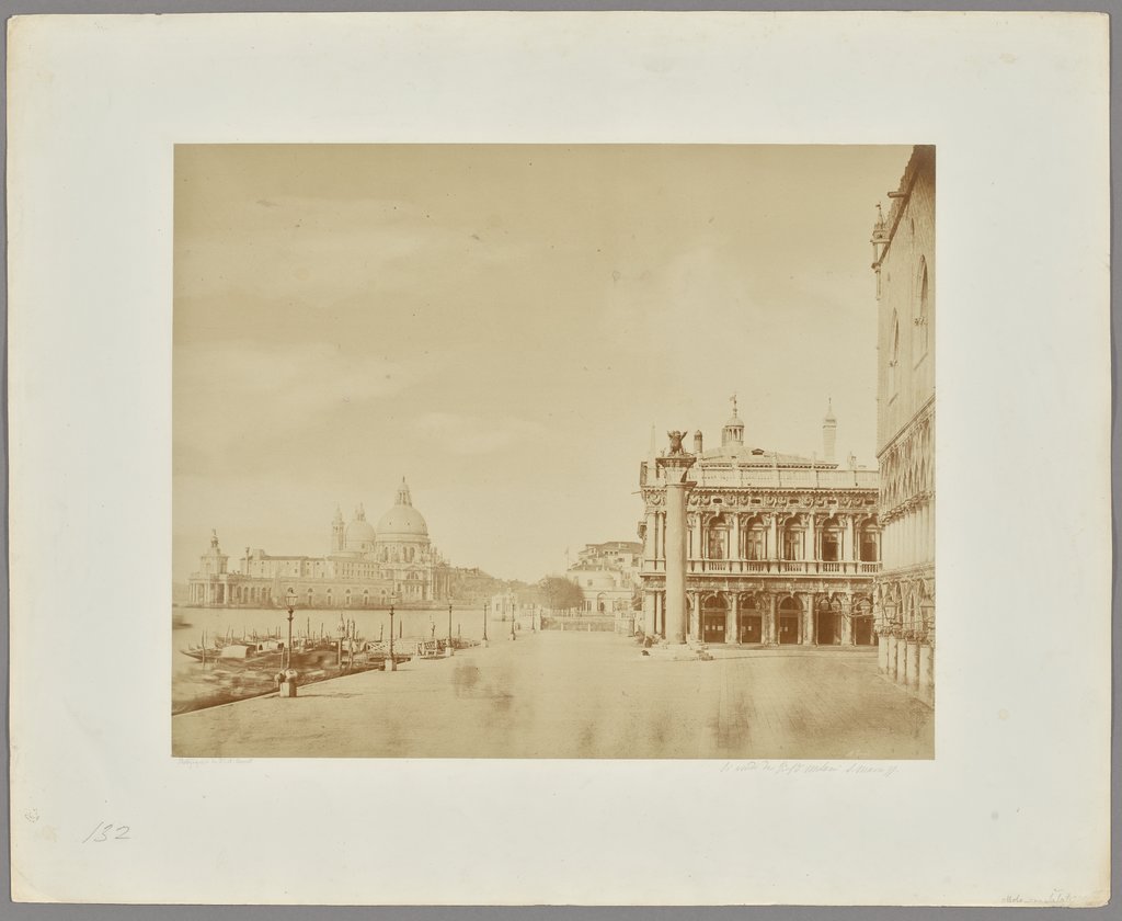 Venice. View from Molo to Santa Maria della Salute, Jakob August Lorent