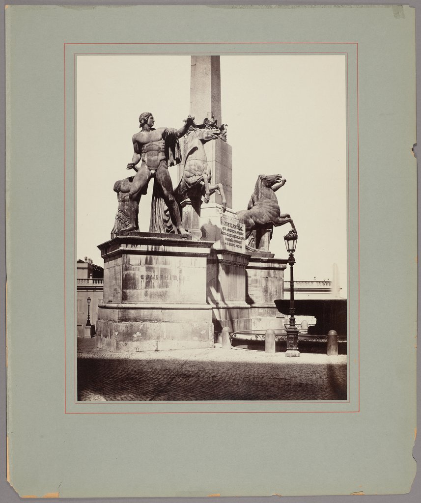 Rome: The Fountain of the Dioscuri on Quirinal Hill, Robert Macpherson