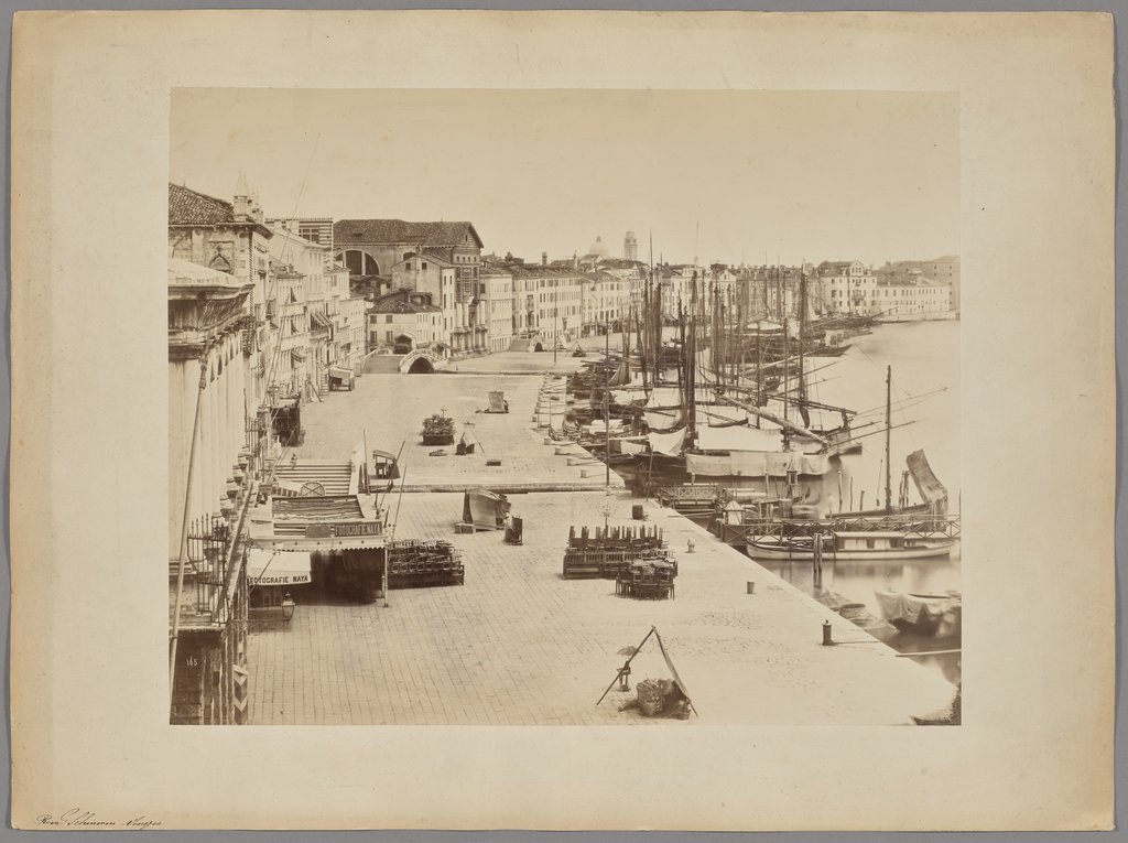 Blick auf den Campanille Gondeln in der Lagune von Venedig XXL-Ansichtskarte