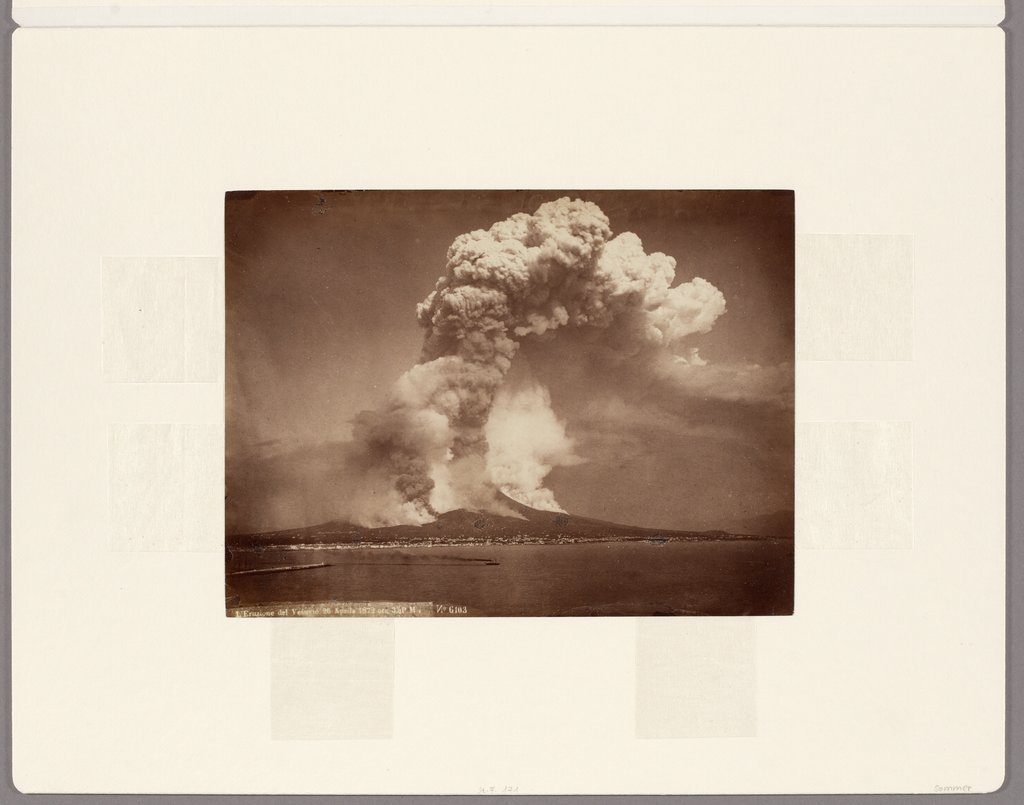 The Eruption of Vesuvius on April 26th, 1872 at 3.30 p.m., Giorgio Sommer