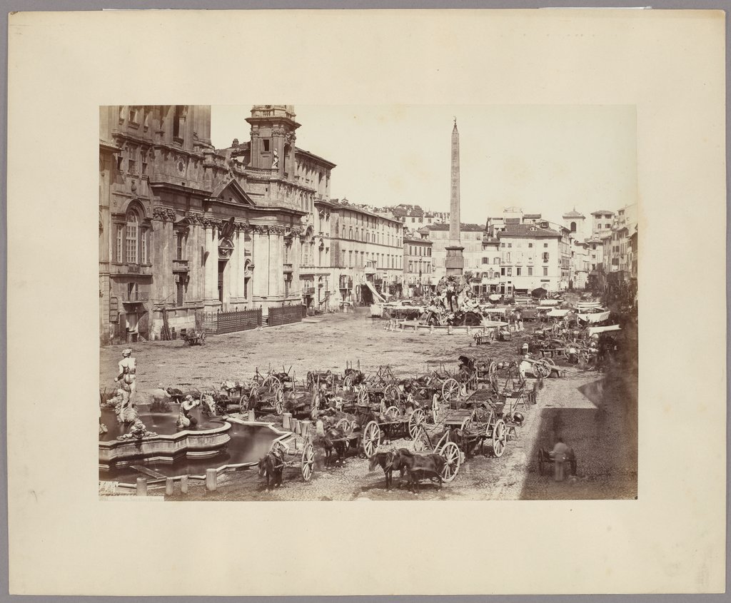 Rome: The Market on Piazza Navona, Giorgio Sommer