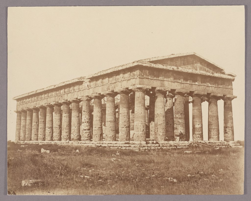 Paestum: The Temple of Poseidon, Giorgio Sommer;   attributed