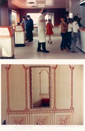 Top: People in Highway Restaurant, First Day of Opening, Bayonne, NJ
Bottom: Hallway "Model Home", Staten Island, NYC