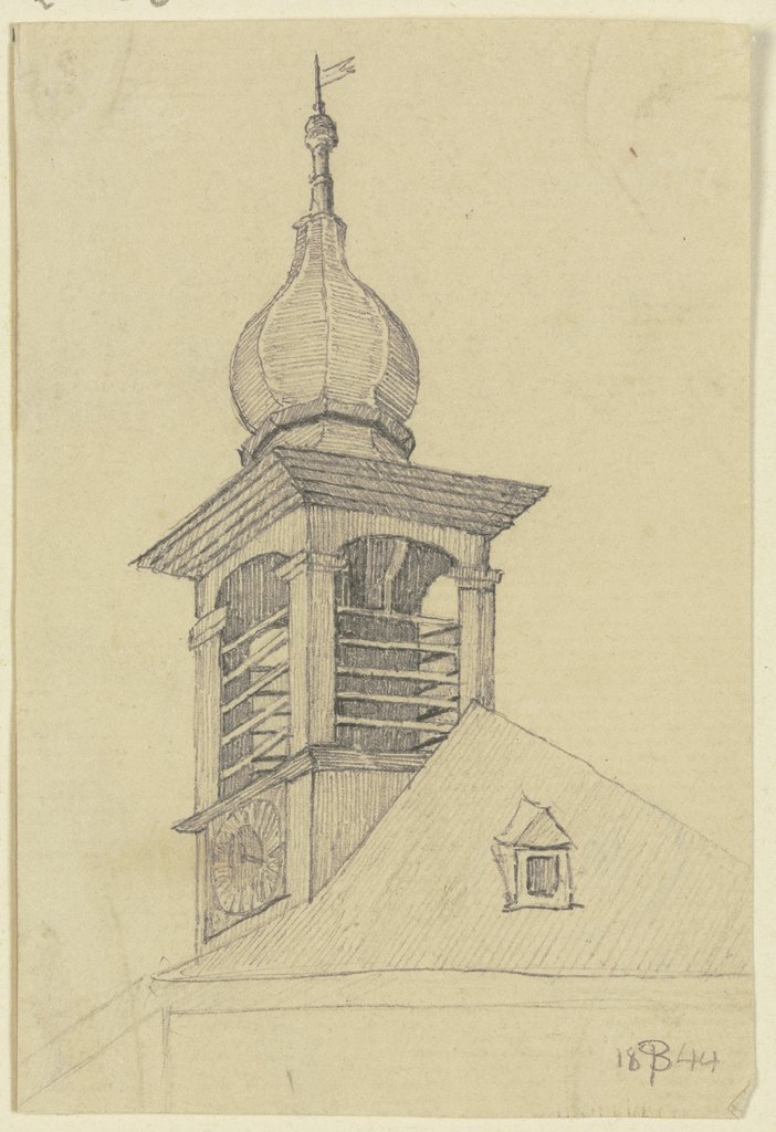 Church tower in Hausen, Peter Becker