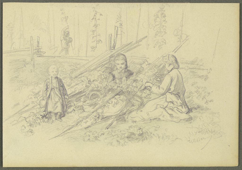 Mädchen im Garten, Wilhelm Amandus Beer