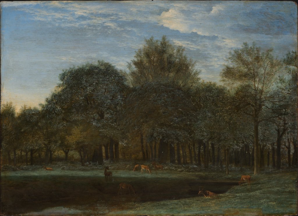 Lichtung im Wald mit äsenden Rehen, Adriaen van de Velde