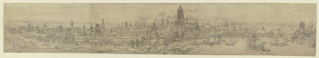 Ansicht von Frankfurt am Main im 17. Jahrhundert, Peter Becker