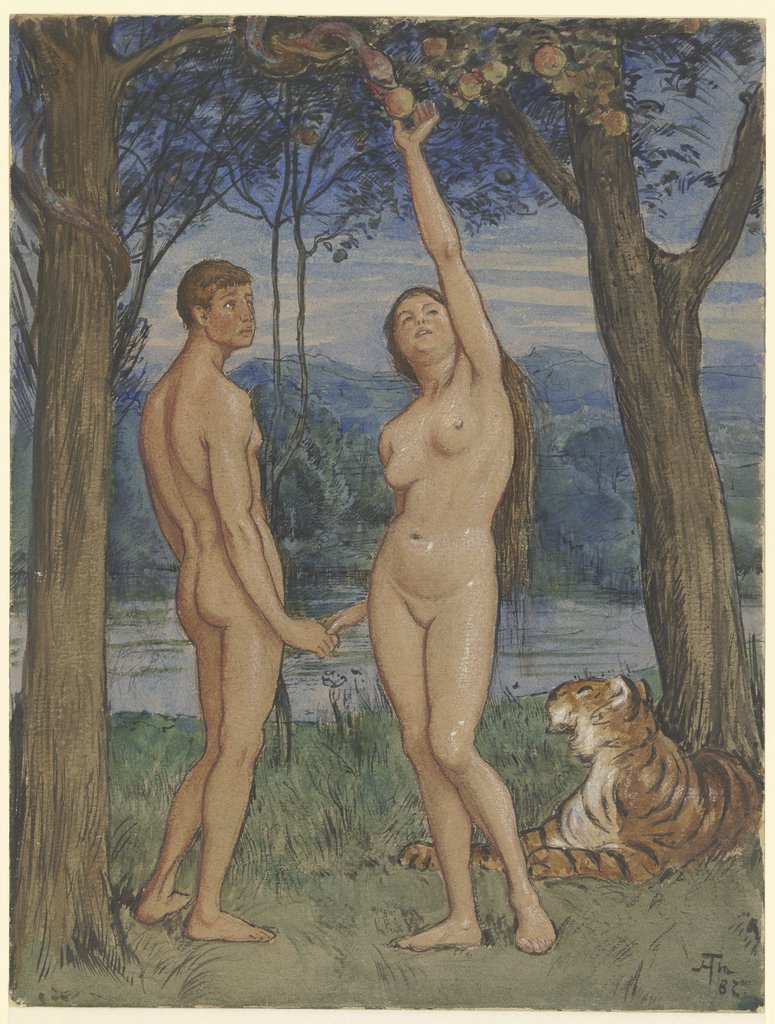 Adam und Eva, Hans Thoma