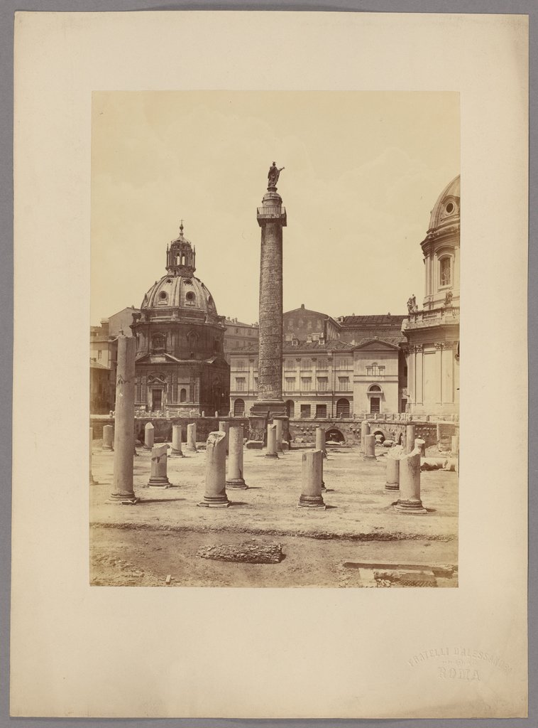 Rome: Trajan Column, Fratelli D'Alessandri, Antonio D'Alessandri, Paolo Francesco D'Alessandri