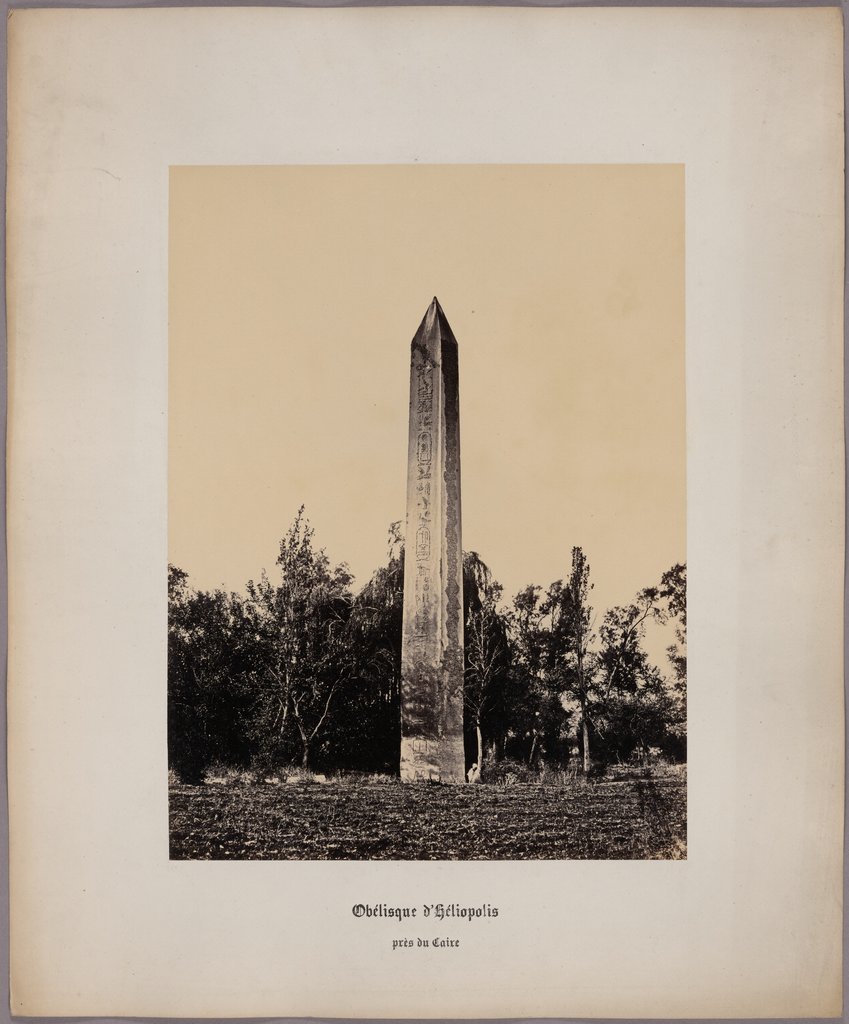 Obélisque d'Héliopolis près du Caire, Wilhelm Hammerschmidt;   zugeschrieben