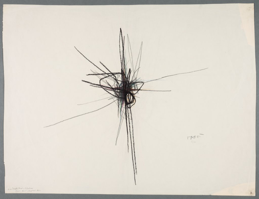 Central Crucifixion with Blind Overdrawing, Arnulf Rainer