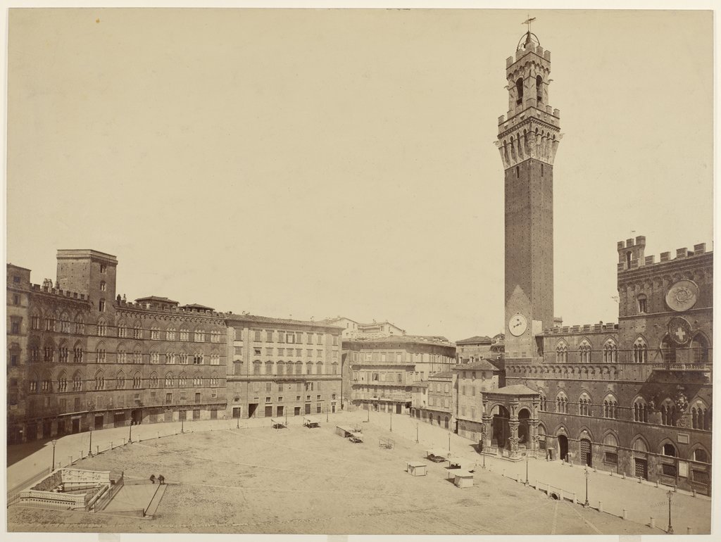 Siena: Piazza del Campo, Fratelli Alinari, Romualdo Alinari, Leopoldo Alinari, Giuseppe Alinari