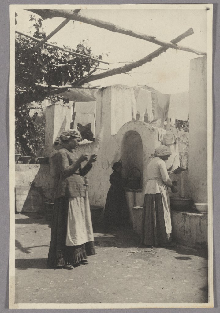 Capri: Women doing housework, James Winthrop Holcombe