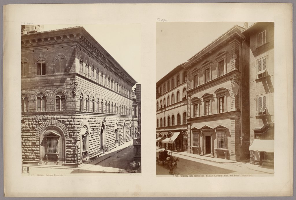 Florence: Palazzo Larderel (Via Tornabuoni), Giov. Ant. Dosio (restored), No. 4755, Giacomo Brogi