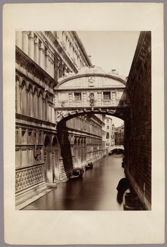 Venedig: Seufzerbrücke, Carlo Naya;   zugeschrieben