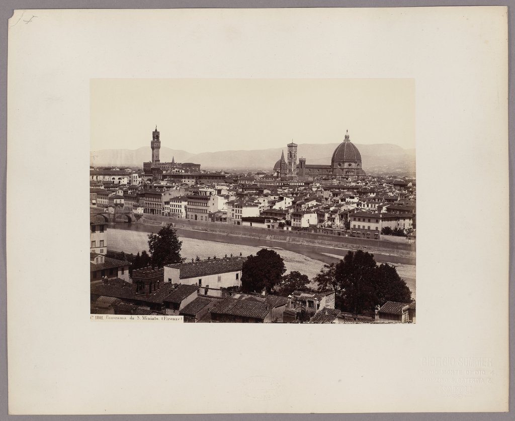 Firenze: Panorama da S. Miniato, No. 1801, Giorgio Sommer