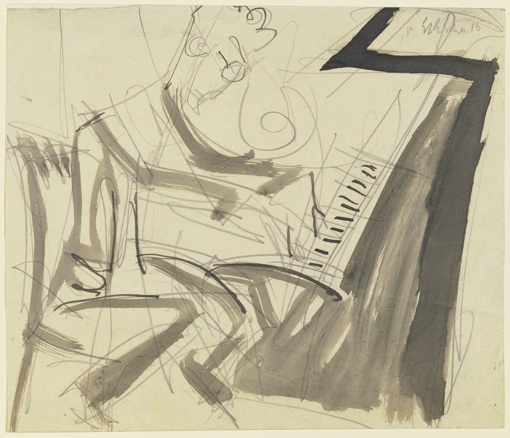 Klemperer am Klavier, Ernst Ludwig Kirchner