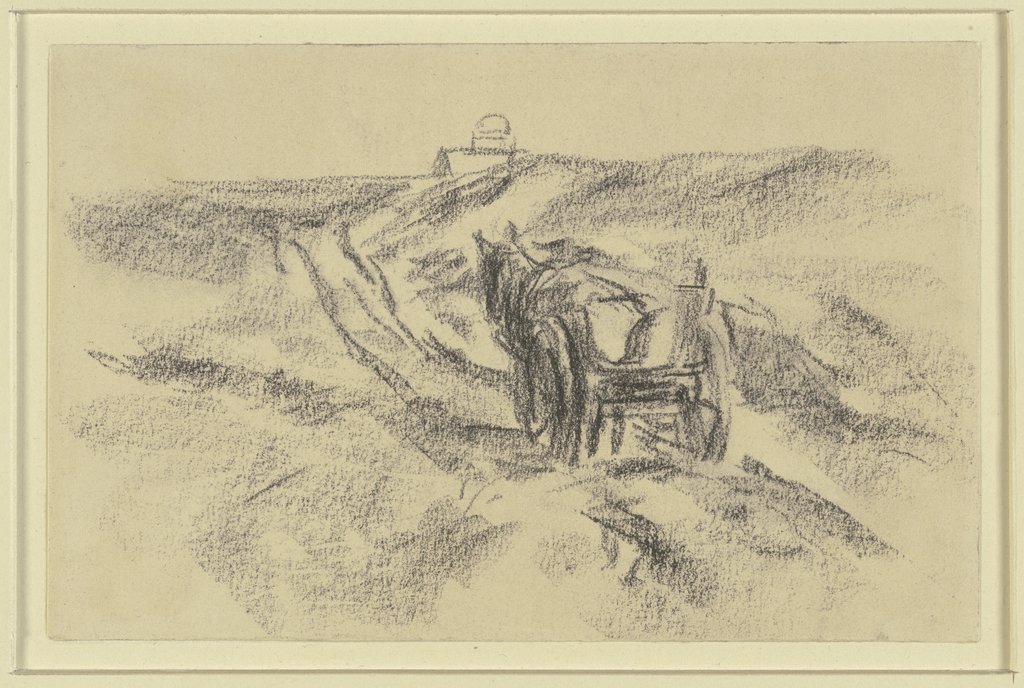 Bauernwagen in den Dünen, Max Liebermann