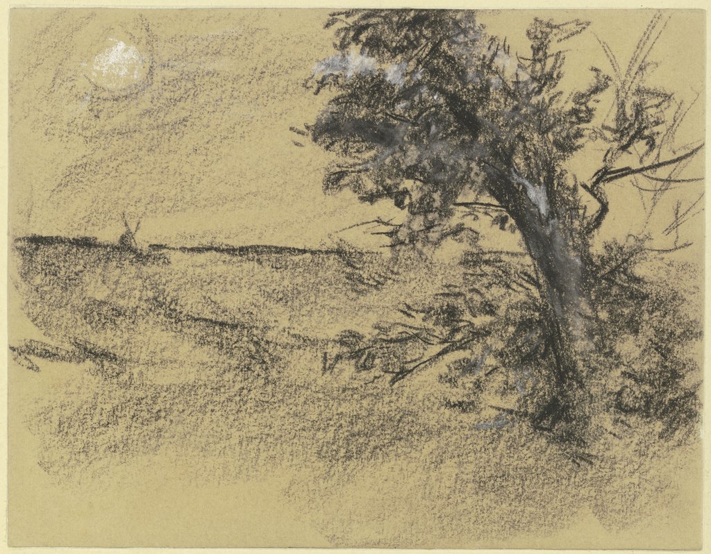 Alder at the edge of a meadow, Max Liebermann