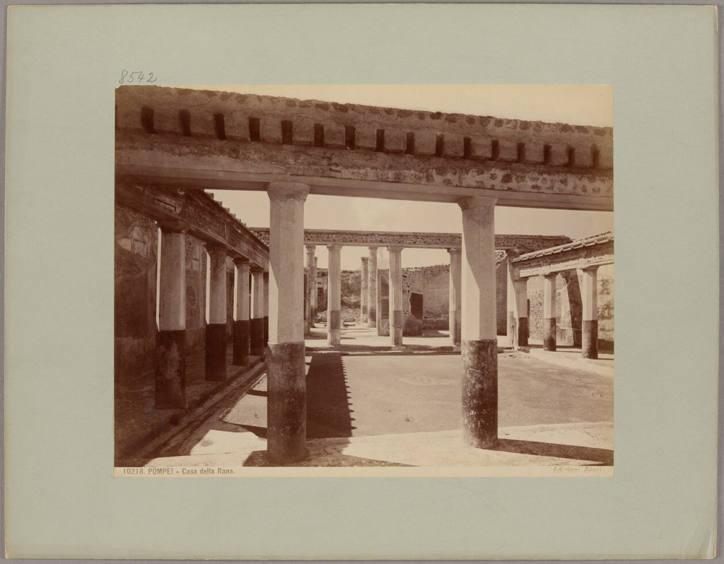 Pompei: Casa della Rana, No. 10218, Giacomo Brogi
