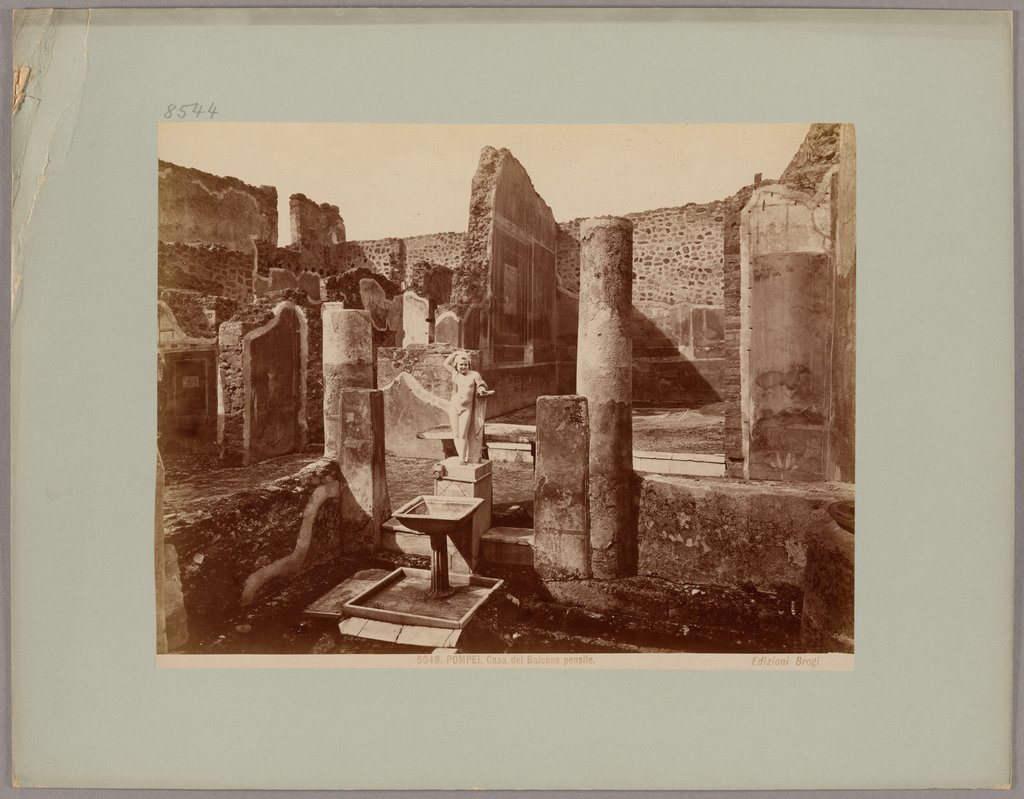 Pompei: Casa del Balcone pensile, No. 5048, Giacomo Brogi