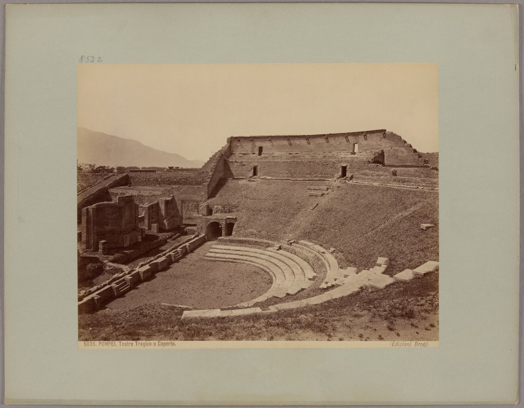 Pompei: Teatro Tragico o Coperto, No. 5035, Giacomo Brogi