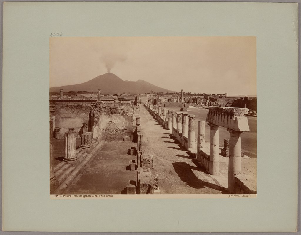 Pompei: Veduta generale del Foro Civile, No. 5262, Giacomo Brogi