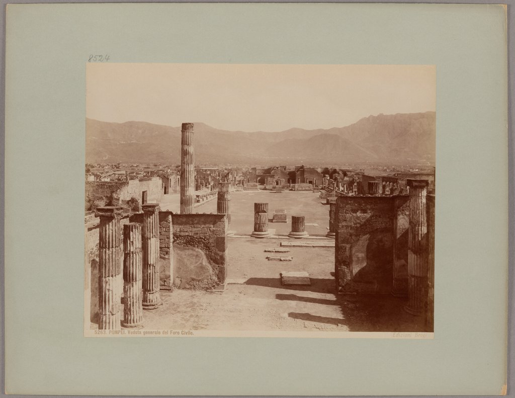 Pompei: Veduta generale del Foro Civile, No. 5263, Giacomo Brogi