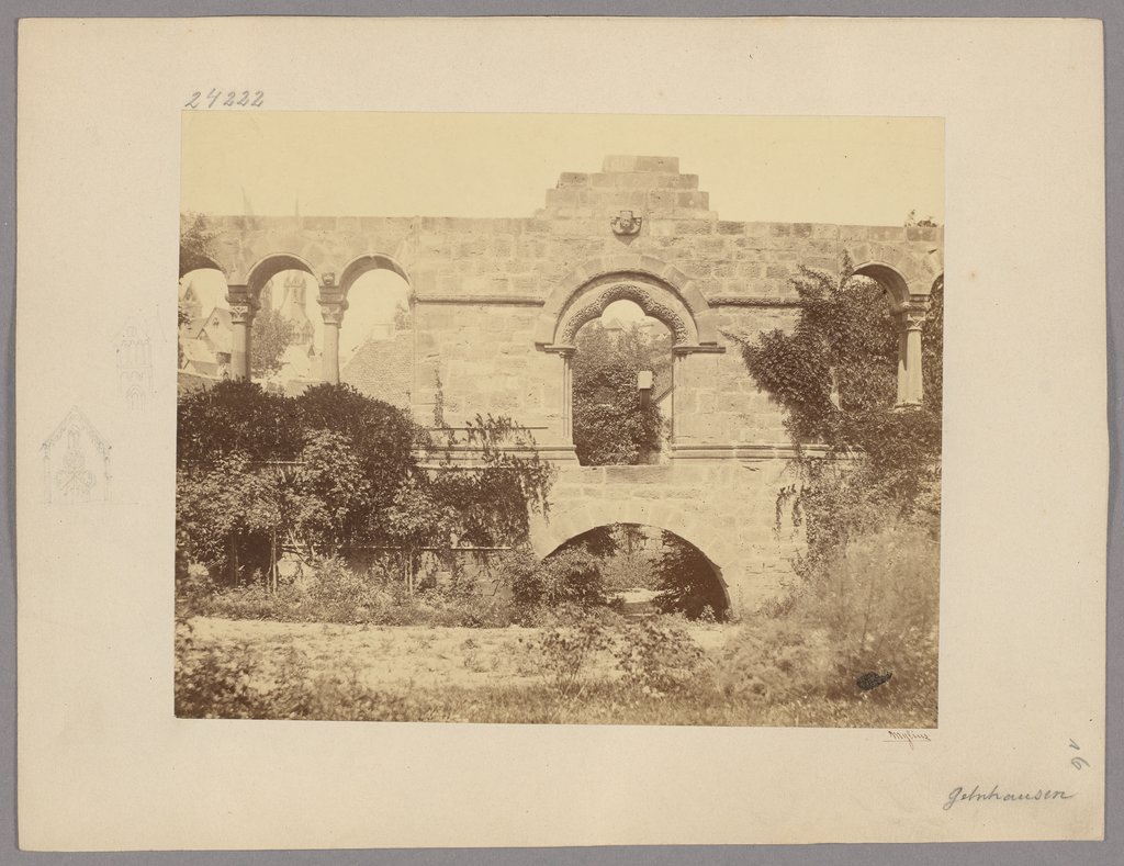 Gelnhausen: Imperial Palace, south portal, Carl Friedrich Mylius