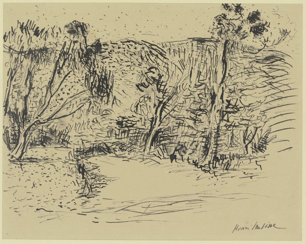 Weg zwischen Bäumen, Henri Matisse