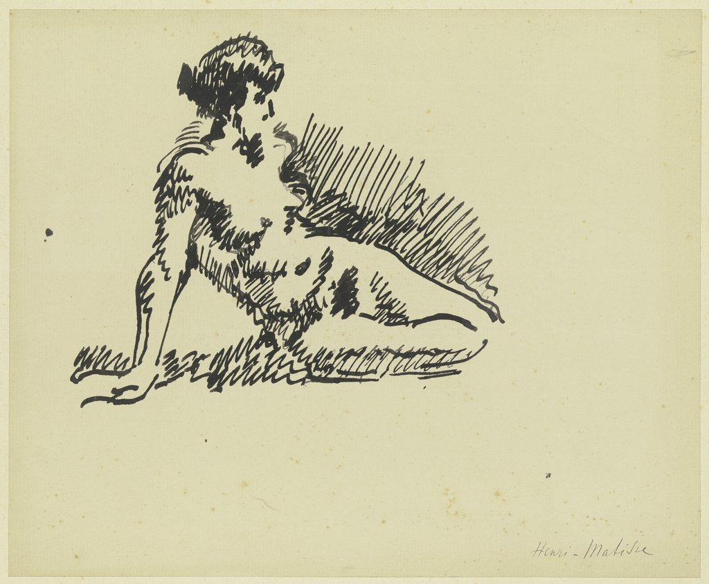 Sitting female nude, Henri Matisse