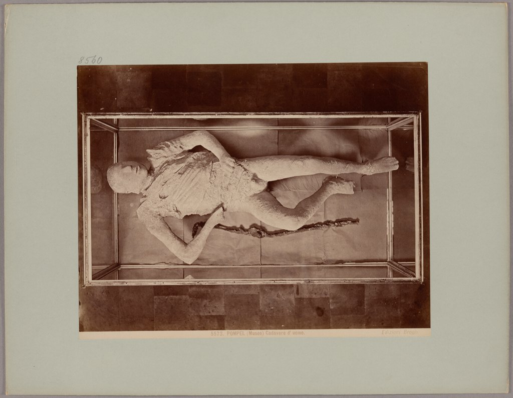 Pompei: (Museo) Cadavere d'uomo, No. 5573, Giacomo Brogi