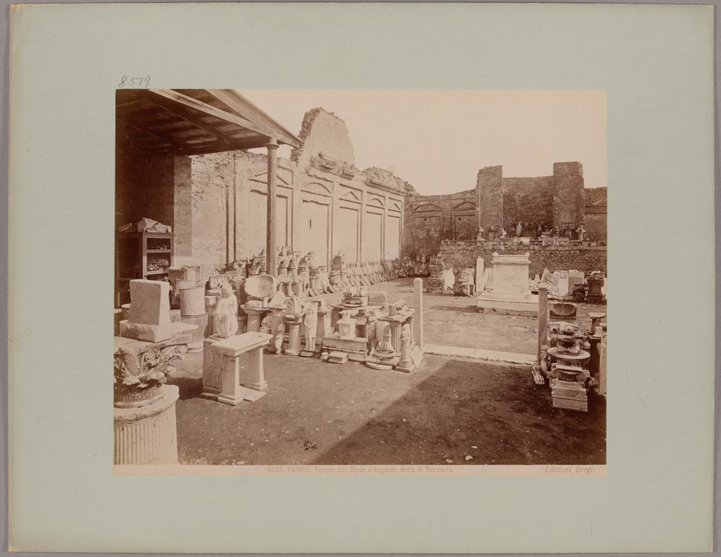Pompei: Tempio del Genio d'Augusto, detto di Mercurio, No. 5028, Giacomo Brogi