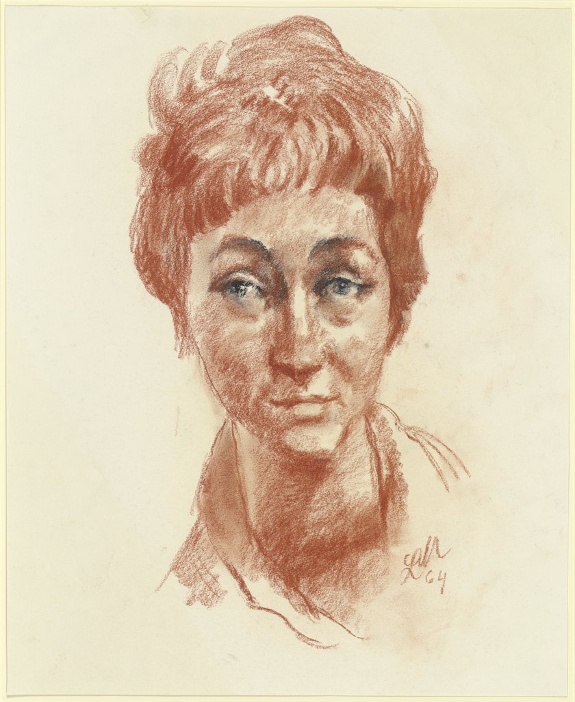 Female portrait, Ludwig Meidner