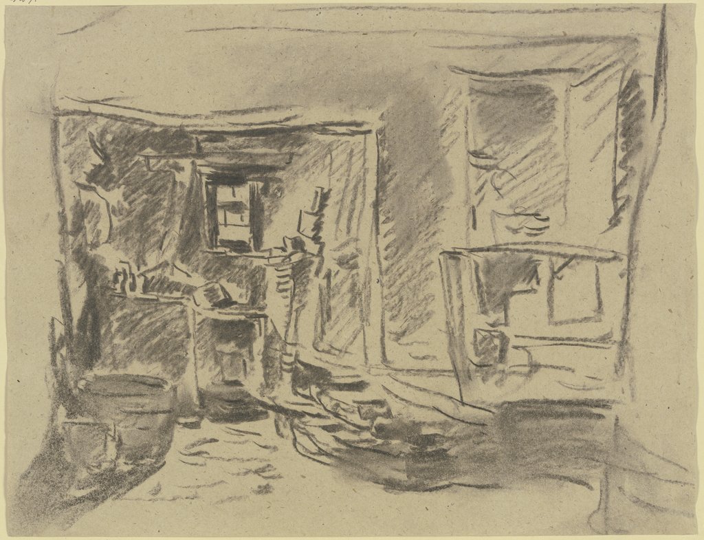 Interior of a washhouse, Anton Burger