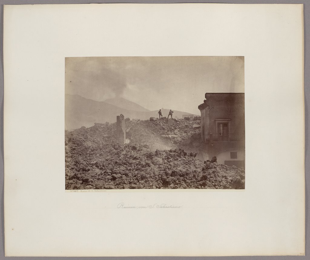 Neapel: Ruine in San Sebastiano al Vesuvio, Giorgio Sommer;   zugeschrieben