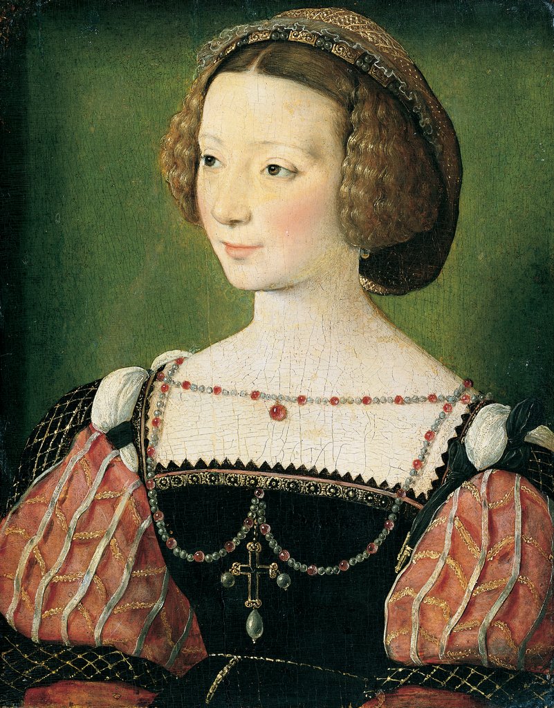 Portrait of Beatrix Pacheco, Countess of Montbel and Entremonts, François Clouet;  circle